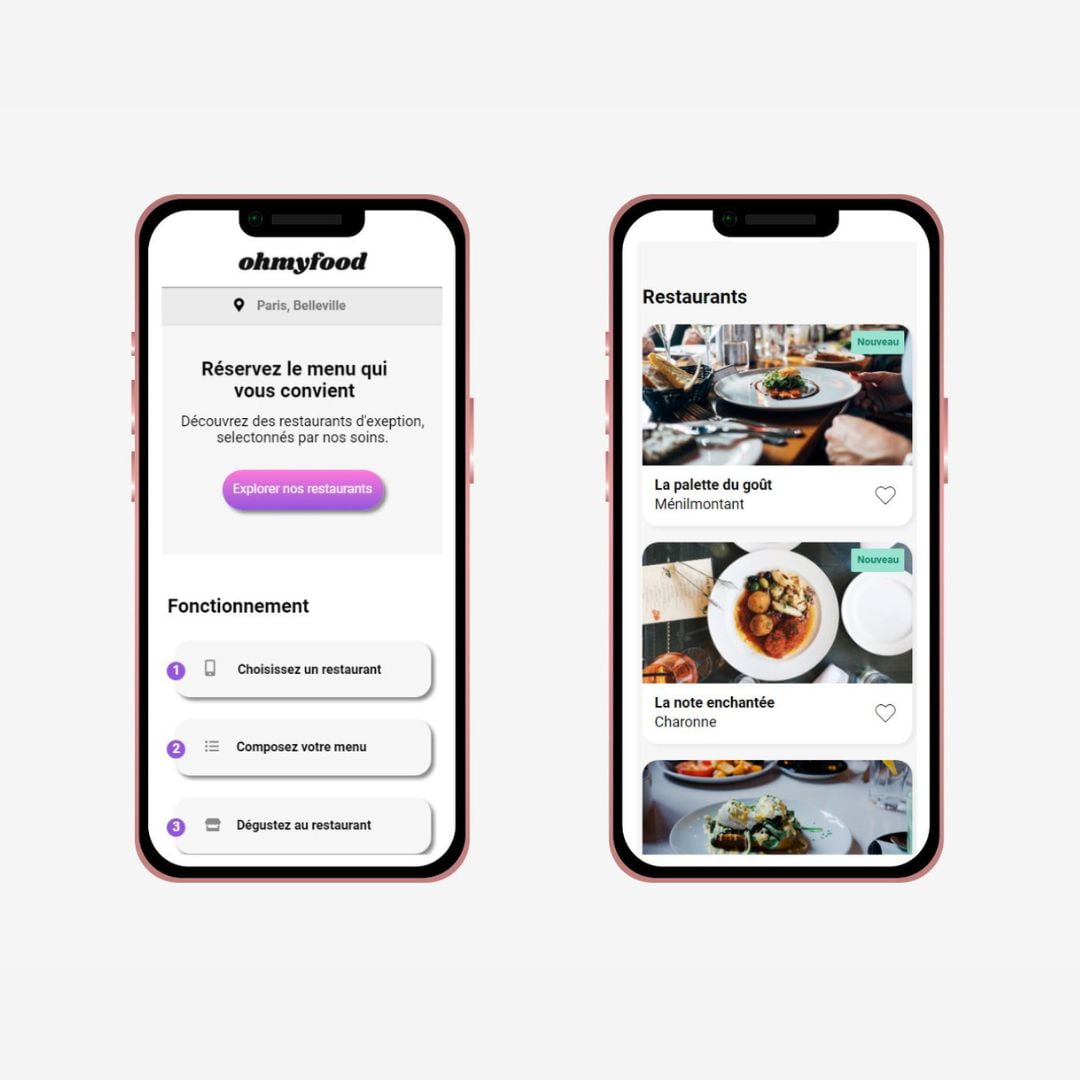 application mobile myfood
