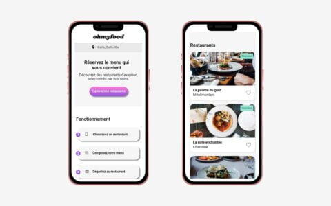 site myfood sur mobile